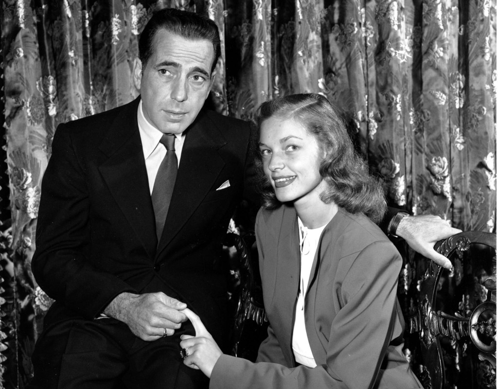 Humphrey Bogart och Lauren Bacall, skådespelare och äkta makar 1945-1957.