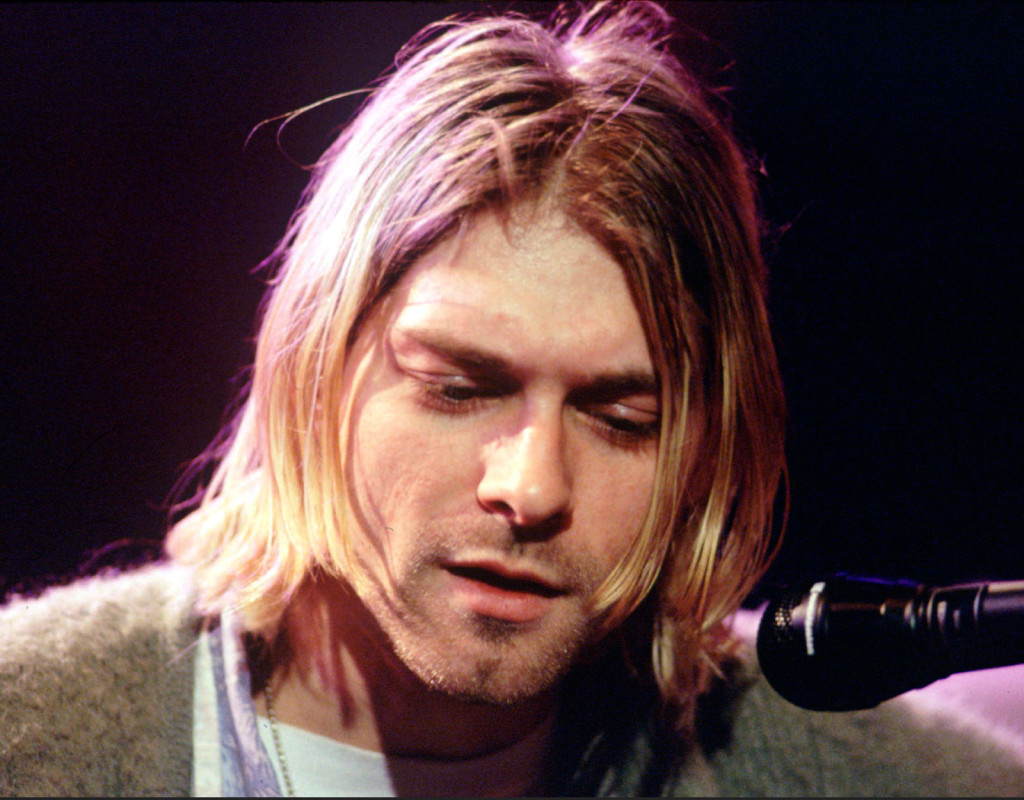Nirvanas sångare Kurt Cobain, en ikon från 90-talet, sköt sig själv 5:e april 1994. Nirvana slog igenom med sin andra skiva Nevermind 1991 och blev snabbt ett av världens störta grungeband. Foto: AP