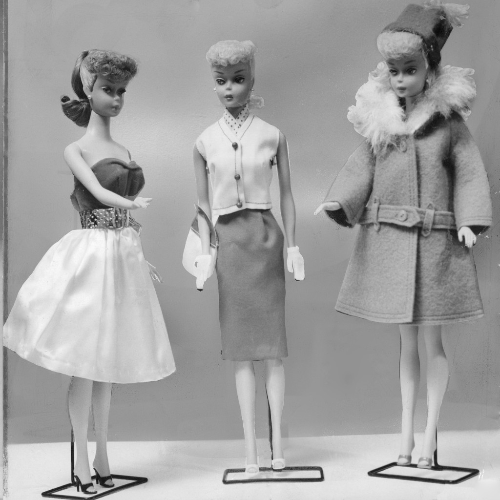 Barbiedockor blev populära julklappar på 1960-talet.