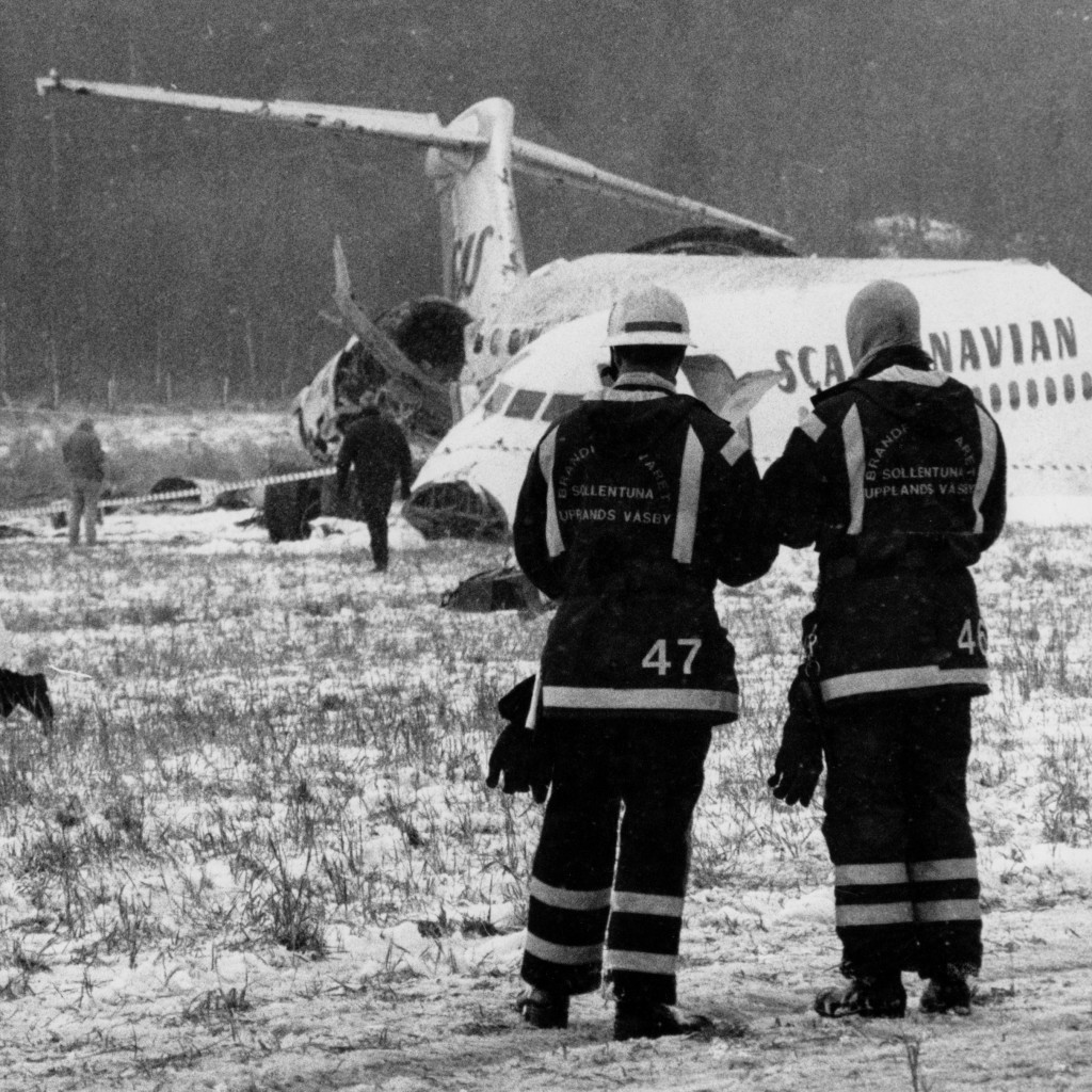 1991 skakades mellandagarna av Gottrörakraschen när ett Sasplan störtade. Alla passagerare överlevde. Foto: Börje Thuresson.