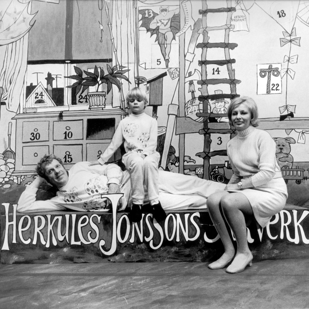 Adventskalender 1969: "Herkules Jonssons storverk", med bland annat Tage Danielsson. Foto: ROLF PETTERSSON