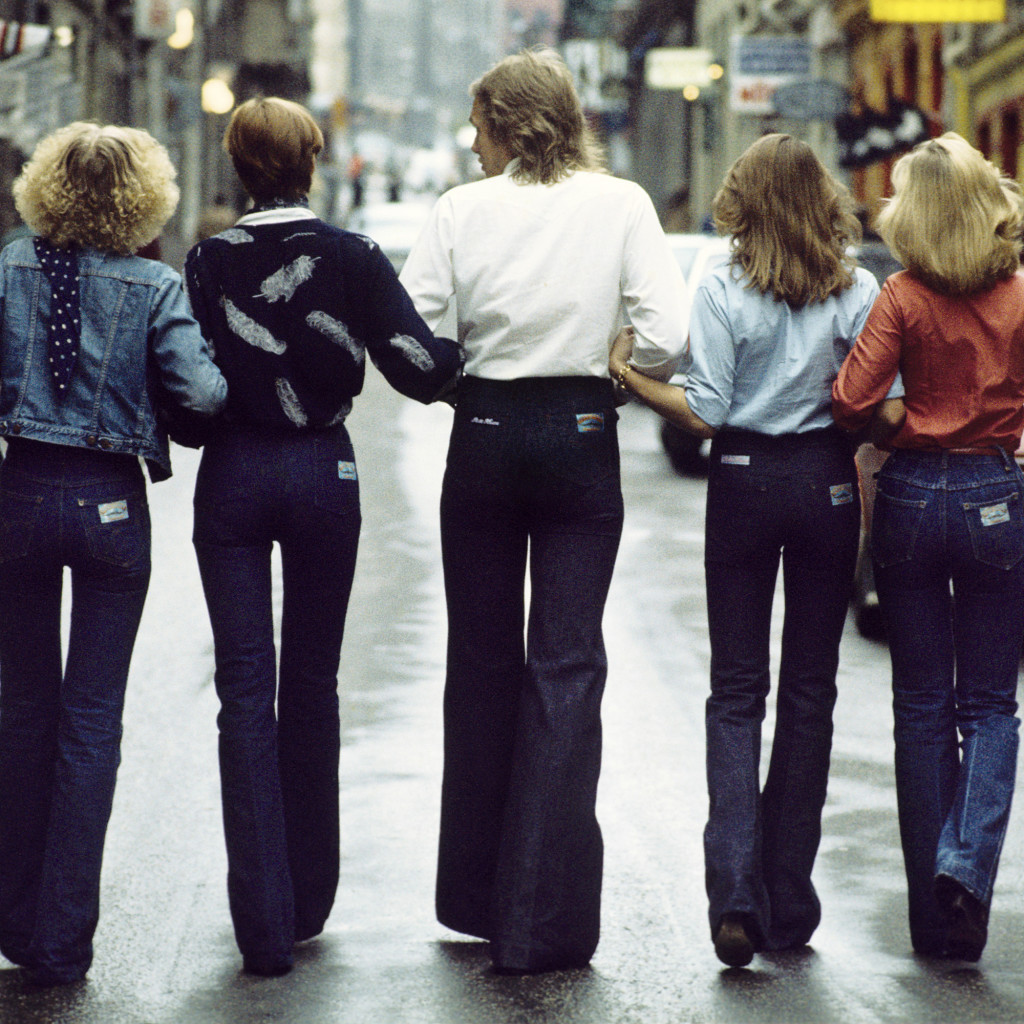 Tajta utsvängda jeans från Puss & Kram toppade många tonåringars önskelista. Foto: Stig-Göran Nilsson.